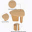 Table d'appoint de table fuselée (bois naturel)