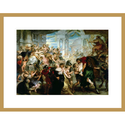 «The Rape of the Sabine Women» par Peter Paul Rubens, impression giclée encadrée