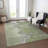 Machine Washable Indoor/Outdoor Xhevrie Green Rug-786010932
