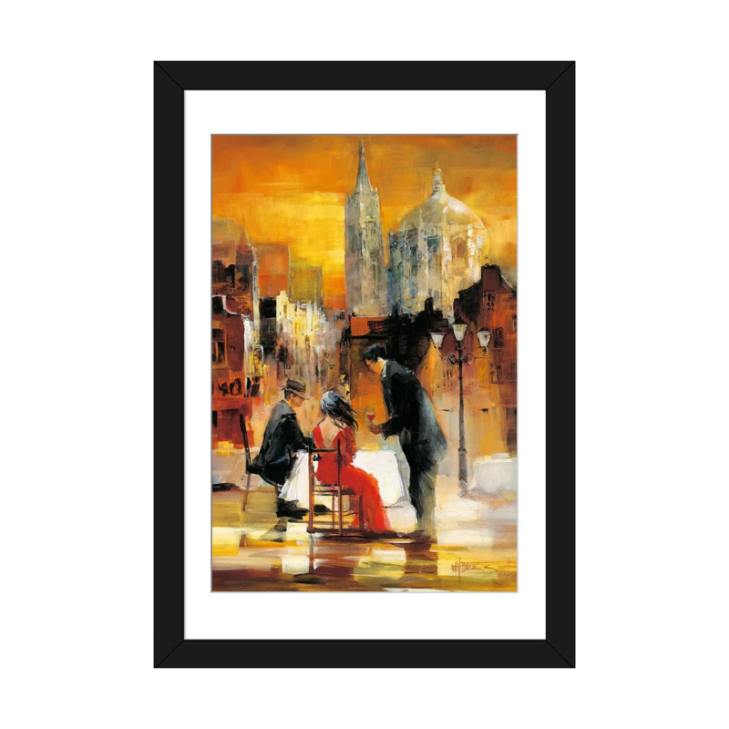 « amour ii », impression sur toile, Papier d'art encadré noir, Blanc, H 32 po x l 24 po x P 1 po