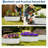 2Packs Galvanized Raised Garden Bed 4x2x1Ft-Open Base Outdoor Galvanized Raised Beds, Weatherproof Steel Garden Planter Bed for Flowers,Vegetables and Herbs-1922617122