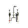 Twist Widespread 2-handle Bathroom Faucet with Drain Assembly