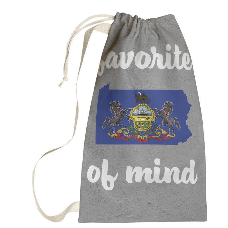 Fabric Laundry Bag with Handles, Small (64" H x 20" W x 1.5" D), Pennsylvania