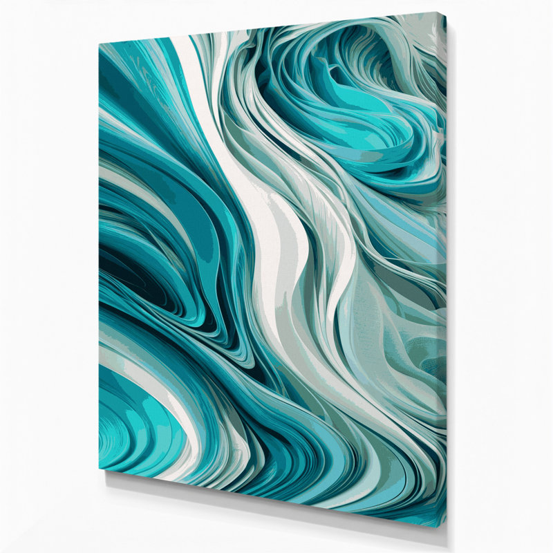 Art numérique sur toile, abstraction numérique, H 20 po x l 30 po