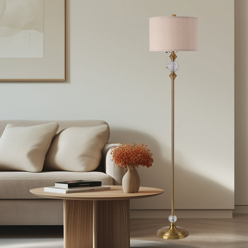 Keyjuan 62.4'' Bronzed Traditional Floor Lamp