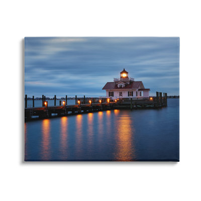 " Calm Nighttime Bridge Coastal Lights " by Rick Berk