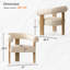 Fauteuil d'appoint à trépied en bois massif l 31 po Bledian
