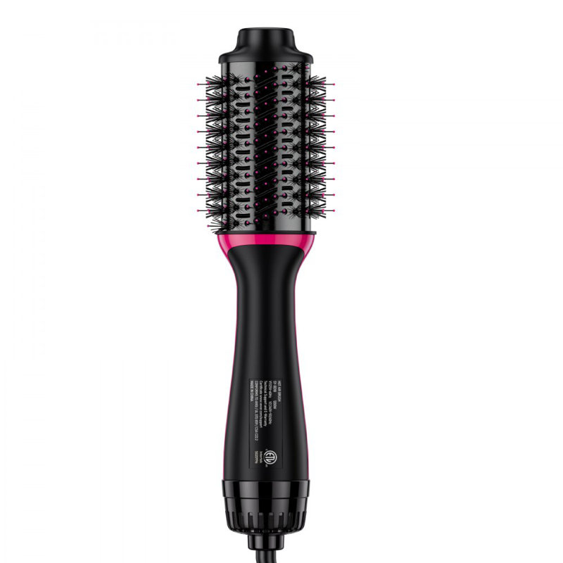Séchoir à cheveux avec brosse à air chaud à double tension et baril ovale 2,56 po