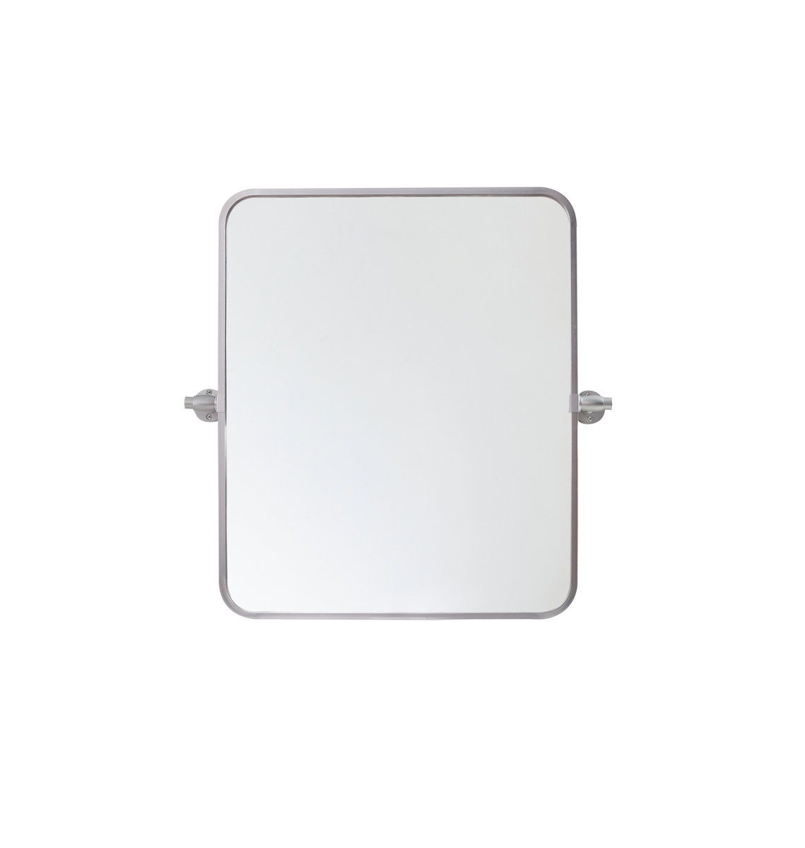 Belfield Metal Wall Mirror, 20" x 24", Silver
