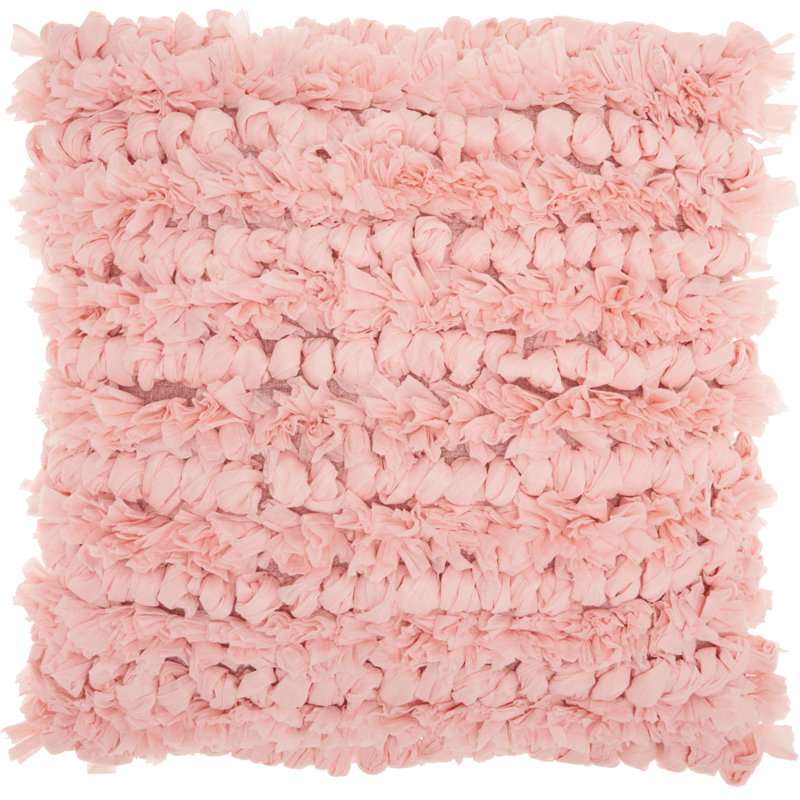 Housse de coussin carré et insert, Rose