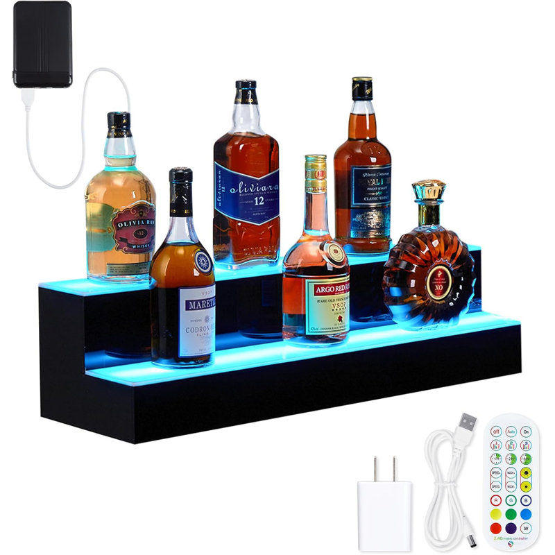 LED Lighted Liquor Bottle Display