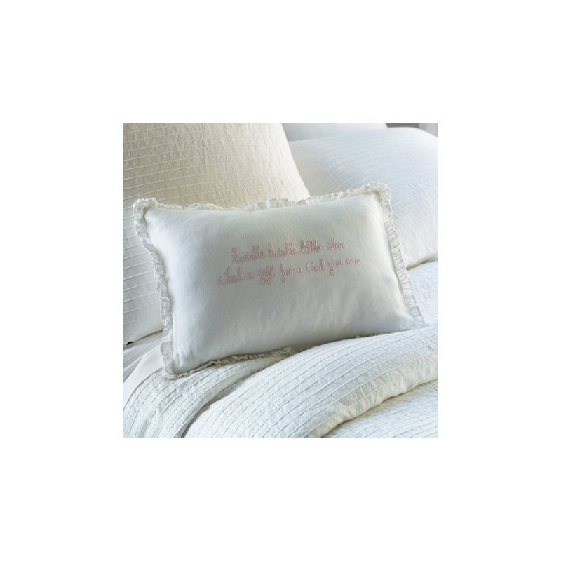 Linen Lumbar Pillow Cover & Insert, Pink