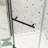 Matte Black Pivot Shower Door - 1/4" Tempered Clear Glass For Bathroom Relaxation-122074035