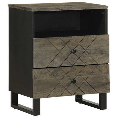 Alnisha 50cm W Metal Bedside Table
