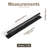 7.6'' Inch Center To Center Sturdy Bar Pull With Backplate-Black-115607104-123382104