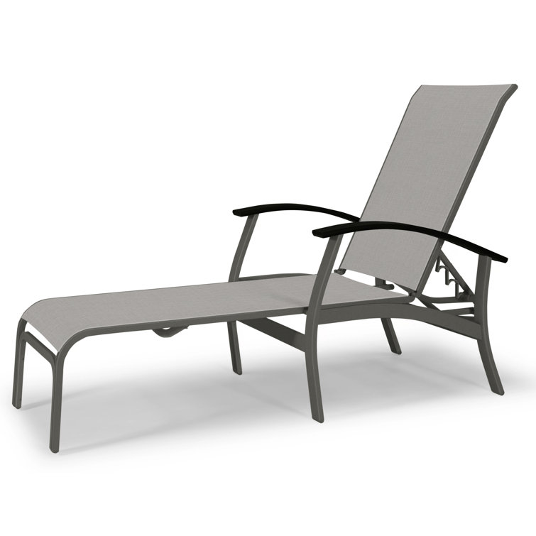 Askar Outdoor Rust-Resistant Metal Chaise Lounge