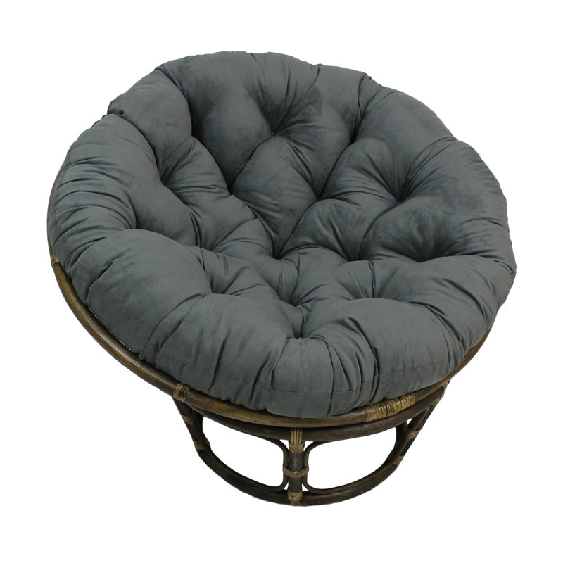 Outdoor 6'' Papasan Seat Cushion, Gray
