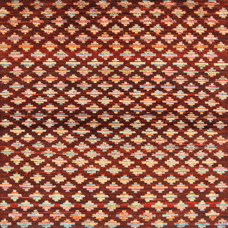 Tapis brun/beige contemporain, Rectangle 2 pi x 5 pi