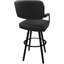 Tabouret pivotant rembourré avec structure en métal Northerly-744556402-768274259