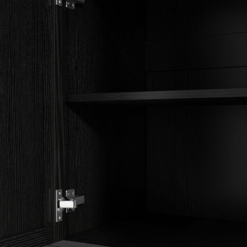 Buffet de rangement multifonctionnel, rangement pour poubelle, armoire à porte coulissante et support à épices à 3 niveaux, îlot de cuisine pour la cuisine, salle à manger (aucune source d'alimentation nécessaire)