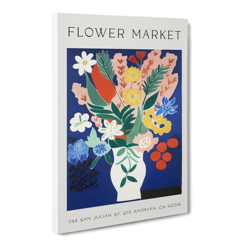San Julian Flower Market Exhibition No.3 - Wrapped Canvas Print, 50cm H x 35cm W x 3cm D