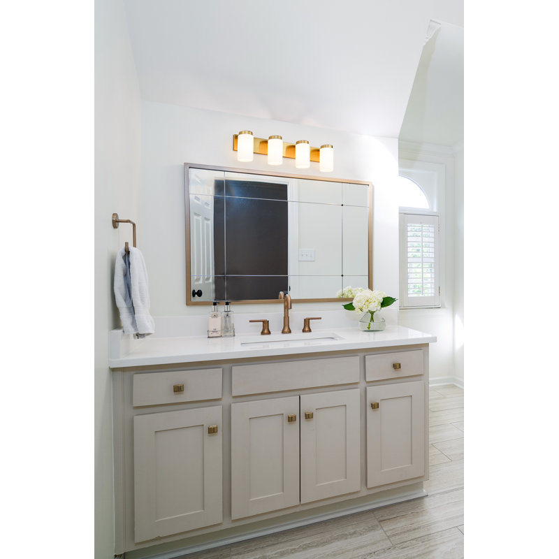 Rosevale 4 Light Vanity, Gold