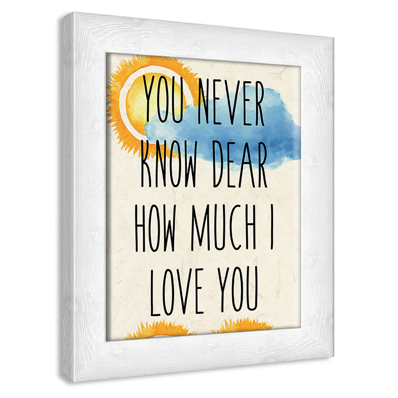 Impression sur papier Sunshine C, H 10 po x l 8 po x P 0,6 po, Encadré plat blanc