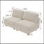 Canapé modulaire modulaire avec rangement convertible, ensemble de tissu pliant multifonctionnel pour des espaces de vie flexibles