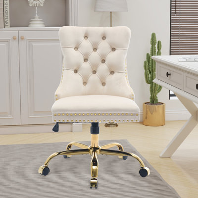Velvet Tufted Office Chair