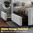 Deovion LED Upholstered 4-Drawer Platform Bed-577989014-585992397