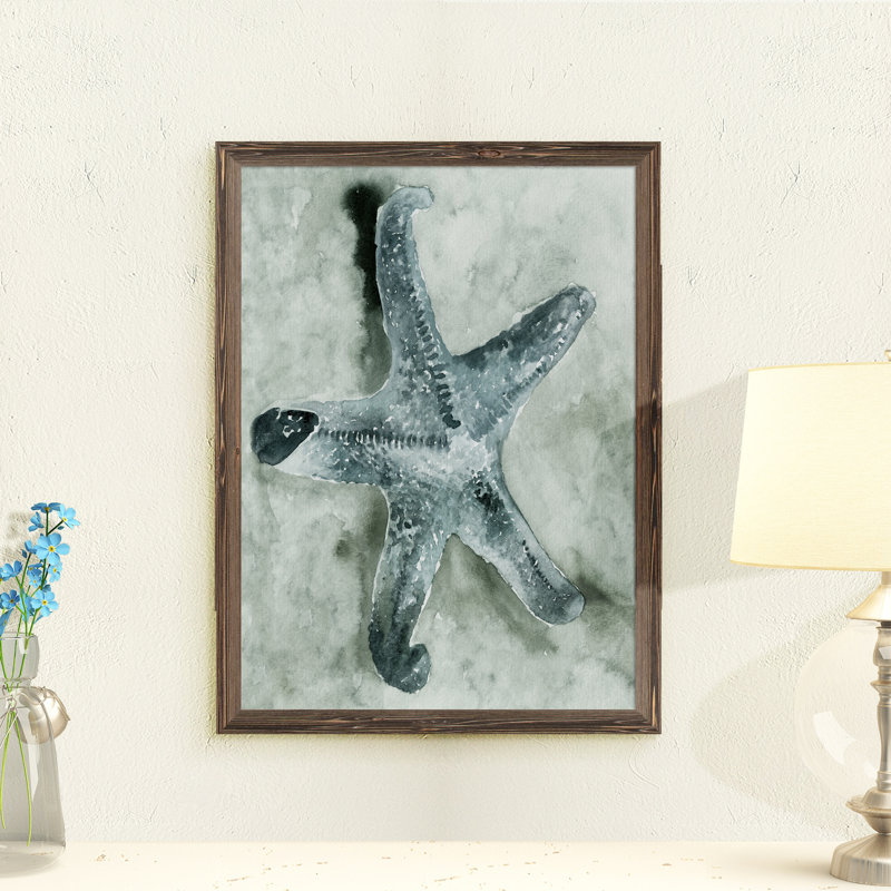 Aquatic i, reproduction d’art encadrée, H 32 po x l 44 po x P 1,3 po, Espresso Framed Canvas