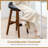 Counter Stool with Solid Wood Frame