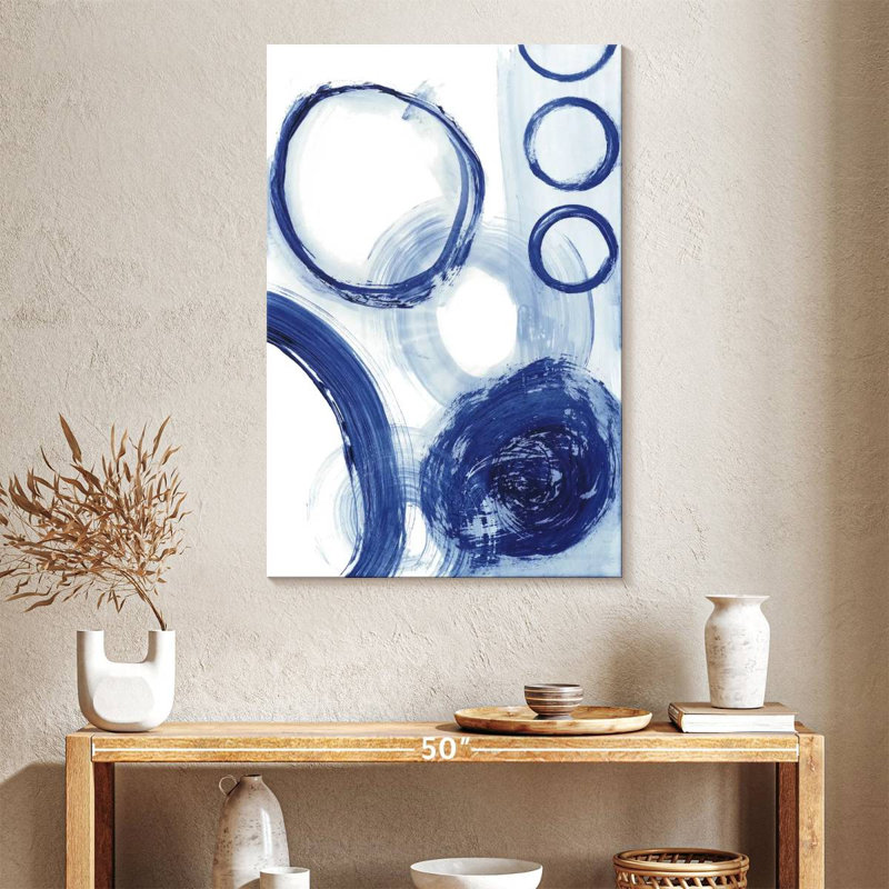 Étude du cercle bleu III, H 39 po x l 26 po