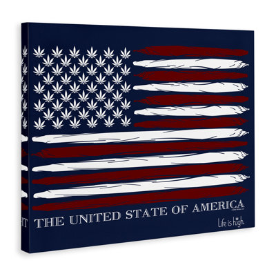 Art mural sur toile Herb America Flag