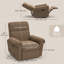 Fauteuil inclinable électrique, fauteuil inclinable rembourré avec ports USB