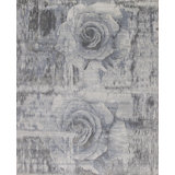 Manhattan Reserve Handmade Silk and Wool Floral Area Rug