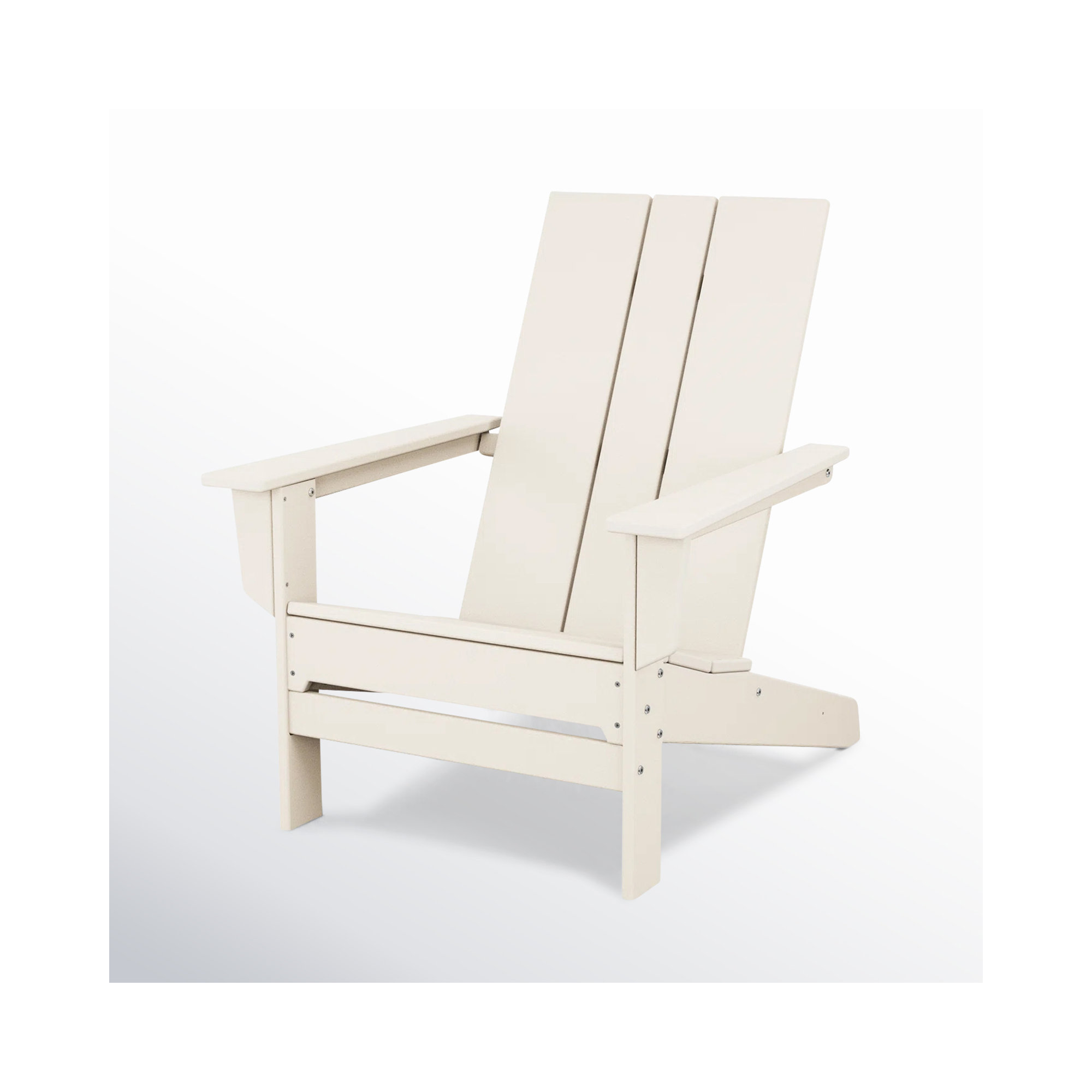 POLYWOOD x AllModern Oversized Plastic Adirondack Chair, Beige