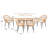 Andice 6 - Person Patio Dining Set Oval Table with Cushions Included-1977385153