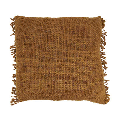 Fringe Filled Throw Pillow