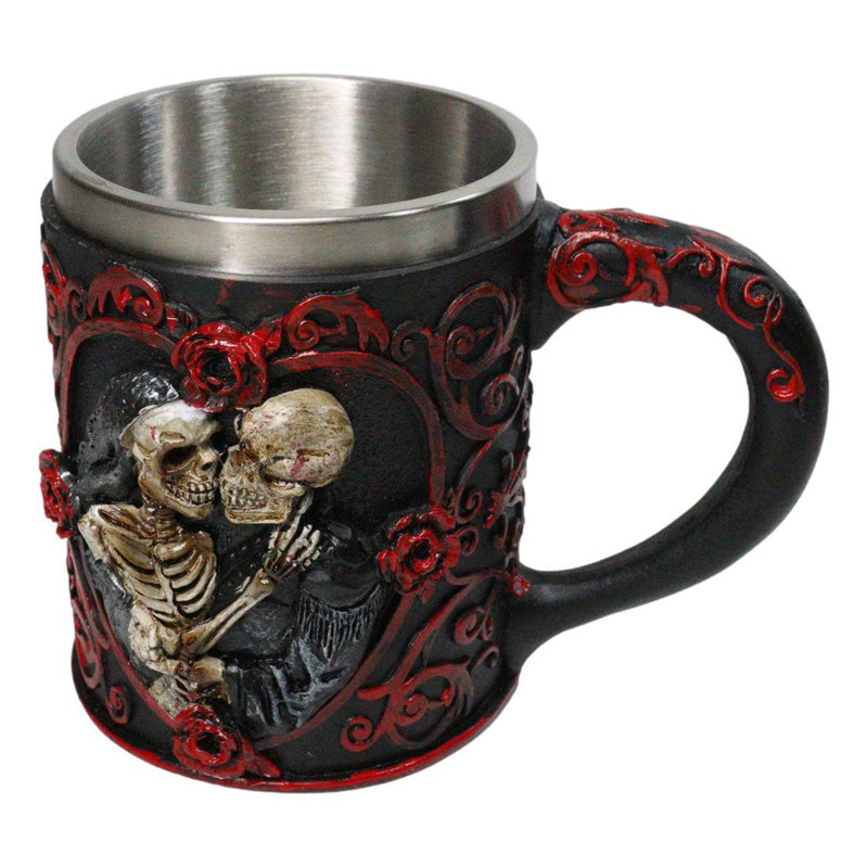 Tasse à café en résine rouge rouge