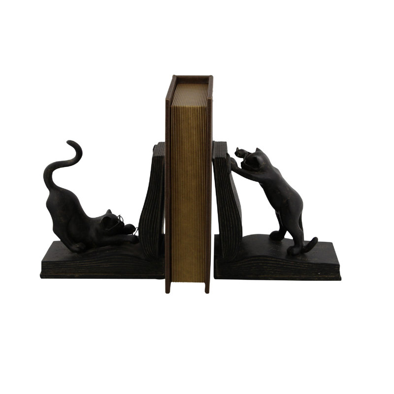 Serre-livres chat