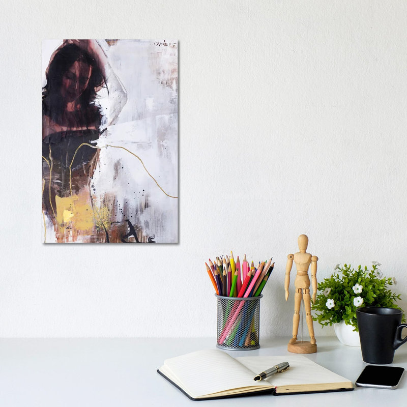 Yellow Era I by Design Fabrikken - Wrapped Canvas Painting, 20.32 cm H x 30.48 cm W