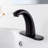Matte Black Commercial Touchless Sensor Faucet Hands Free ADA Compliant Durable Brass Construction