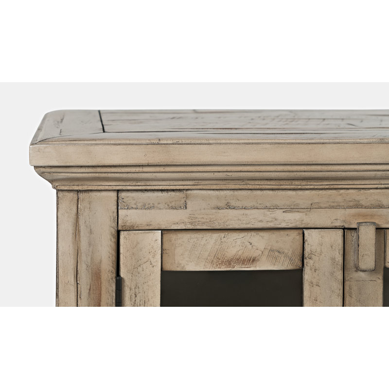 Buffet en bois d'acacia massif Knorr, Gris patiné