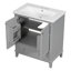 Meuble-lavabo moderne multifonctionnel avec lavabo et tiroir-102526697