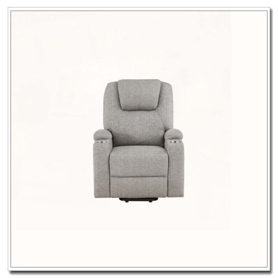Chenille Recliner with Power Lift & Massage
