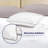 100% Viscose from Bamboo Trimmed Pillowcases Only, 300 Thread Count, Hidden Zipper, Cooling Breathable, Bedding Pillow Covers for Hot Sleepers - Gift-Ready Packaging, PACK OF 2 (Gray Mist)-111673784-111673791
