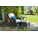 Sea Pines 3 Piece Arm Chair, Ottoman and Table Set with Cushions