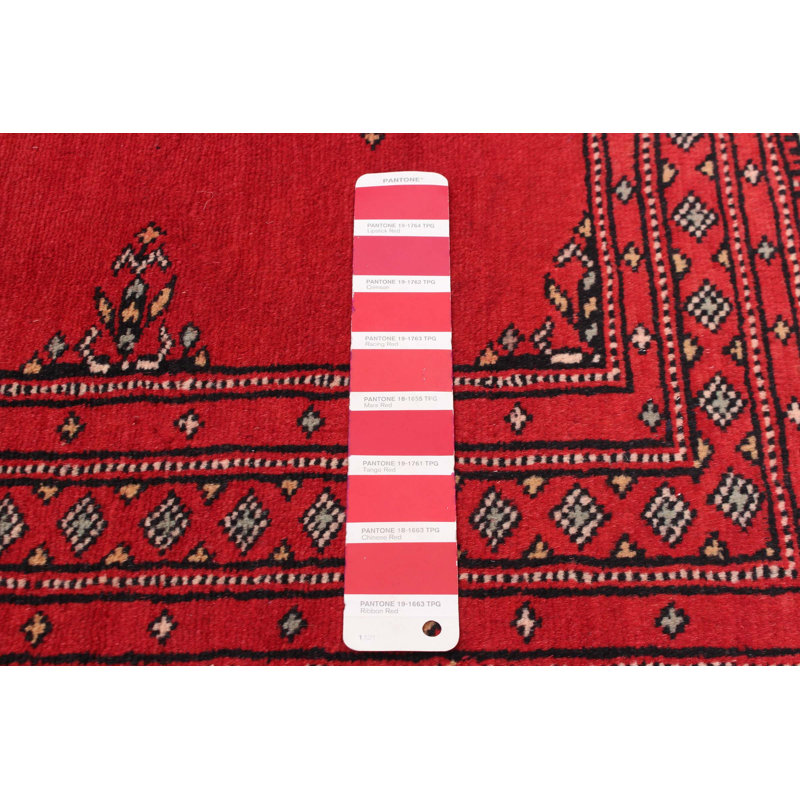 Tapis rouge 6 pi 7 po x 9 pi 10 po Finha Peshawar Bokhara