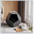 Evanah Single Coffee Table Modern Pet Furniture Cat Carrier Side Table-778550811